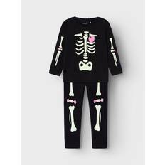 Name It Ensfarvet Øvrige sæt Name It Nmnoween Ls Top Set - Black