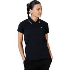 Dam - Golf - Svarta Pikétröjor Peak Performance Medin Polo Black, Female, Tøj, T-shirt, Golf, Sort