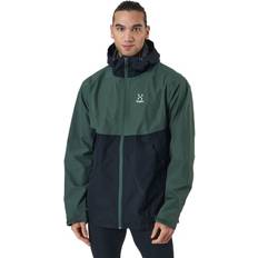 Haglöfs Mila Rain Jacket Fjell Green/true Black, Male, Tøj, jakker, Grøn