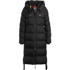 Effen kleur - Vrouw Kleding Parajumpers Panda Hooded Down - Black