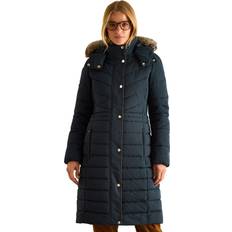 Blue - Women Coats Joules Cherington Womens Long Jacket Navy