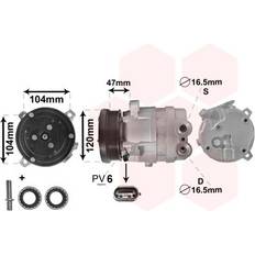Pièces de véhicule Van Wezel Compressor Air Conditioning 0800K054