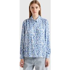 Scollatura a V Camicie United Colors of Benetton Flowy Heart Shirt, M, Multi-color, Women