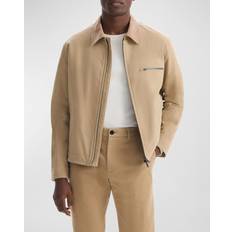 Theory Men Jackets Theory Men's Moleskin Twill Workwear Jacket New Camel (X-Large)