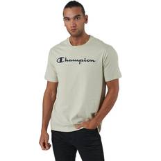 Champion Crewneck T-shirt Overcast, Male, Tøj, T-shirt, Hvid