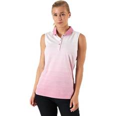 Dame - Rosa Pikéskjorter Puma Golf Ombre Sleeveless Polo Pink, Female, Tøj, T-shirt, Lyserød