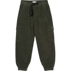 GOLDEN GOOSE Golden Goose Kids corduroy tapered-leg cargo trousers kids Cotton/Cotton/Spandex/Elastane yrs Green