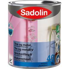 Sadolin Målarfärg Sadolin Snickerifärg Halvblank Vit 1 L Vit 1L