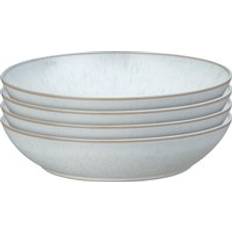 Pasta bowl Denby White Speckle 4 Piece Pasta Set Serving Bowl 4pcs