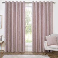 Alden Thermal Curtains 137cm x 168cm - Dusty Pink