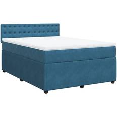 mit Matratze 140 x 200 cm - Blau Boxspringbett