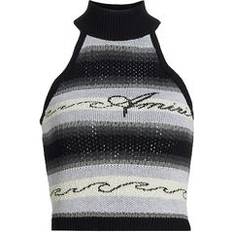 Amiri Tank Tops Amiri Black Wave Baja Stripe Tank Top Black