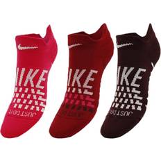 Nike Rosa Strumpor Nike Everyday Max Cushion No Show 3-pack Pink/Patterned, Female, Kläder, Strumpor, Rosa/Mönstrad