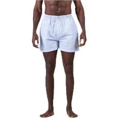 Hombre Ropa de dormir Resteröds Woven Pyjama Shorts Blue/White, Male, Tøj, Undertøj, Blå/Hvid