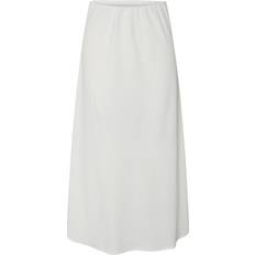 Hvite - Midiskjørt Pieces Hvit Pcfranan Hw Ankle Skirt Noos Bc