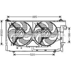 Prasco Radiator Fan CN7522