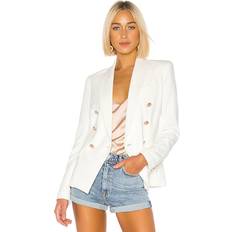 Blanco Blazers L'agence Kenzie Double Breasted Blazer in White. 0, 10, 12, 4, 6