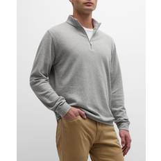 Peter Millar Men's Crown Comfort Pullover Color: Light Grey