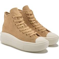 Converse Women's Chuck Taylor All Star Move Platform Colorful Suede Shoes Coffee/Black