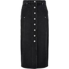 Cuero Faldas Marant Etoile-Vandy Gonne Nero-Donna