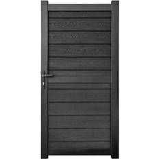 B&Q Aluminium Pedestrian Garden Gate 900 x 1800 mm - Black