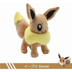 Maxpower (Stand Eevee) New Plush Toy Cartoon Anime Figure Eevee Jolteon Sylveon Evolution Vaporeon Plush Stuffed Doll Model Kids Birthday GiftsStuffed Animals