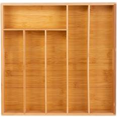Innoteck Bamboo One Size with 6 Compartments Cutlery Tray