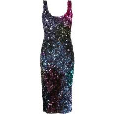 Cynthia Rowley sequin-embellished sleeveless midi dress women Polyester Purple