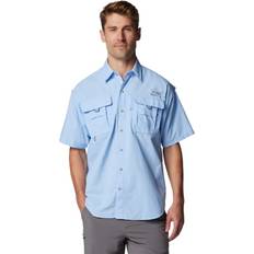 Nylon Camisas Columbia Bahama Short-Sleeve Shirt for Men Sail Blue