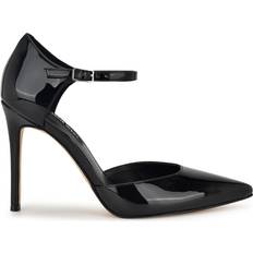 Nine West kvinnors Fiere Pump, Svart patent 002