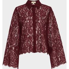 Embroidery Blouses L'agence Carter Lace Blouse DARK WINE (X-Large)