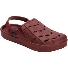 Clogs KingSize Extra Wide Width Men's Rubber Clog Water Shoe in Rich Burgundy (Size 17 EW)