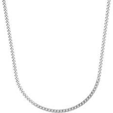 Amor Silverhalsband Pansarlänk 50 cm