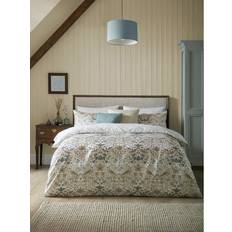 William Morris At Home Strawberry Thief Set Double - Duvet Cover Multicolour, Beige