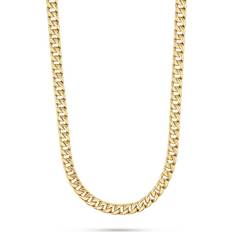 Guld - Pansar Halsband Christ Kette 585er Gelbgold Damen
