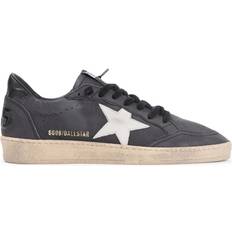 GOLDEN GOOSE Ball Star Leather Sneaker - Dark Grey/Sand