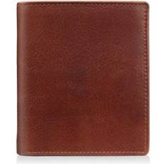 Primehide Tuscan Leather Men's Trifold Wallet - Tan
