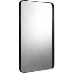 Costway Black Bathroom Wall Mirror 93 x 64 x 11 cm