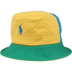 Gula - Herr Hattar Polo Ralph Lauren Color-Blocked Chino Bucket Hat Pacific Royal/Yellowfin/ Multi Keltainen (L/XL)