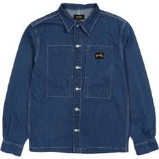 Jeansskjortor Stan Ray Prison Shirt Stonewashed Denim - Sininen