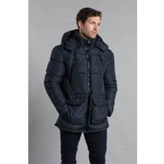 French Connection Mens Zip Puffer Jacket Marine