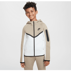 Boys' Nike Sportswear Tech Fleece Full-Zip Hoodie Summit White/Khaki/Black