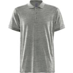 Craft Man Polo's Craft Core Blend Polo Shirt - Grey Melange