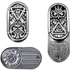 OBEST OBEST Fidget Slider Toys, Fidget Slider leksak uggla, fidget toys metall, EDC Metal Slider leksak, sensorisk leksak för autism och ADHS, ugglor Fidget Slider för vuxna