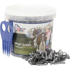 Equitazione Elastische Bandage für Pferde Harry's Horse Magic braids, pot Argenté