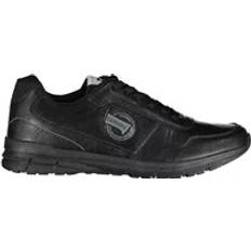 Sneakers, male, Black, Black Polyester Sneaker with Details