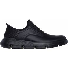 Skechers Black Wide Fit Mens Garza Slip In Trainers