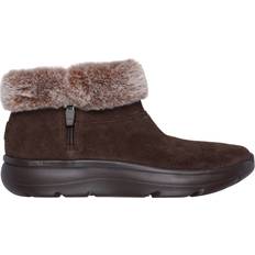 Skechers Women Chukka Boots Skechers Women's On-the-GO Encore Snow-Capped Boots 6.0 Chocolate Leather/Textile