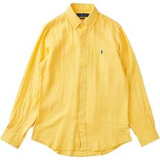 Polo Ralph Lauren Gula Skjortor Polo Ralph Lauren Custom Fit Linen Shirt Keltainen
