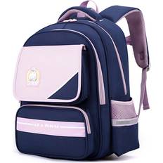 Nylon - Unisex School Bags RYWOLT (Blue Purple) Durable And Lightweight Nylon Kids Backpack Breathable Design For Unisex School Use